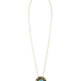 Light Up The Night Statement Necklace - Gold