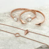 Fine Bracelet Duo Stack - Rose Gold