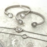 Fine Bracelet Duo Stack - Silver