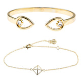 Fine Bracelet Duo Stack - Gold