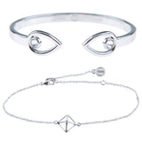 Fine Bracelet Duo Stack - Silver