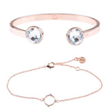 Fine Bracelet Duo Stack - Rose Gold