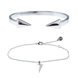 Fine Bracelet Duo Stack - Silver