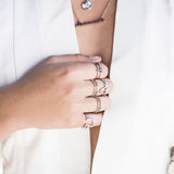 Light Up The Night Fine Ring Set - Silver