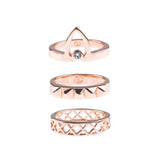 Canopy Of Stars Fine Ring Set - Rose Gold