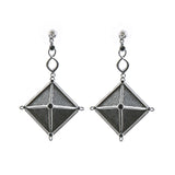 Canopy Of Stars Statement Earrings - Silver