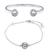 Light Up The Night Fine Bracelet Duo - Silver