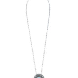 Light Up The Night Statement Necklace - Silver