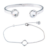 Moments At Midnight Fine Bracelet Duo - Silver
