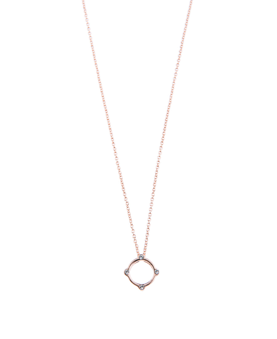 Moments At Midnight Fine Necklace - Rose Gold