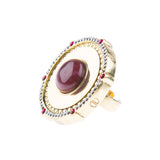 Moments At Midnight Statement Ring - Gold