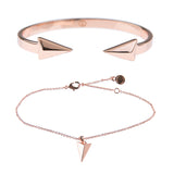 Show Me The Way Fine Bracelet Duo - Rose Gold