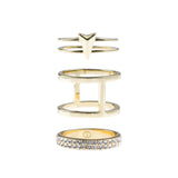 Show Me The Way Fine Ring Set - Gold