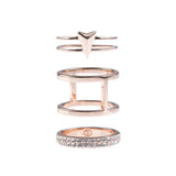Show Me The Way Fine Ring Set - Rose Gold