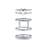 Show Me The Way Fine Ring Set - Silver