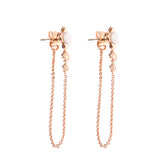 Sojourns At Sunset Fine Studs - Rose Gold